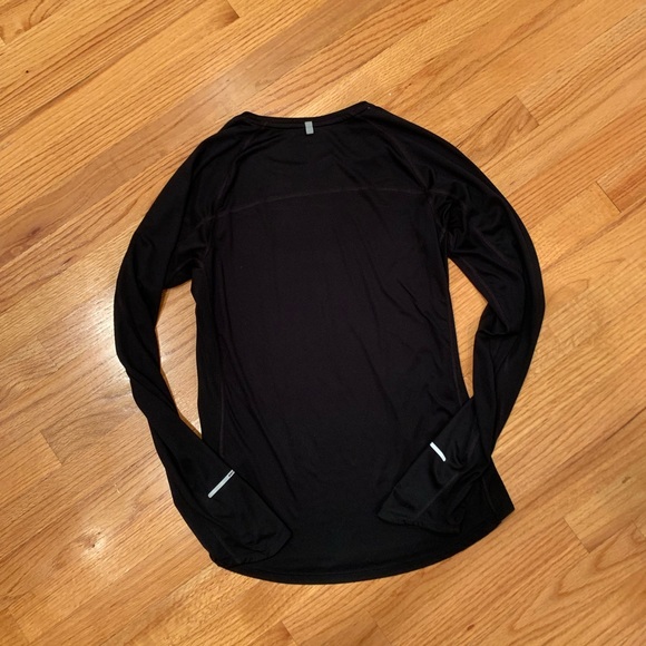 NIKE Running Dri-Fit Black Long Sleeve Shirt M - Picture 2 of 8